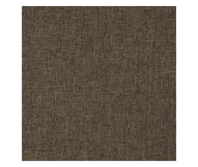 Sklopiva podna stolica, smeđa, tekstilni materijal