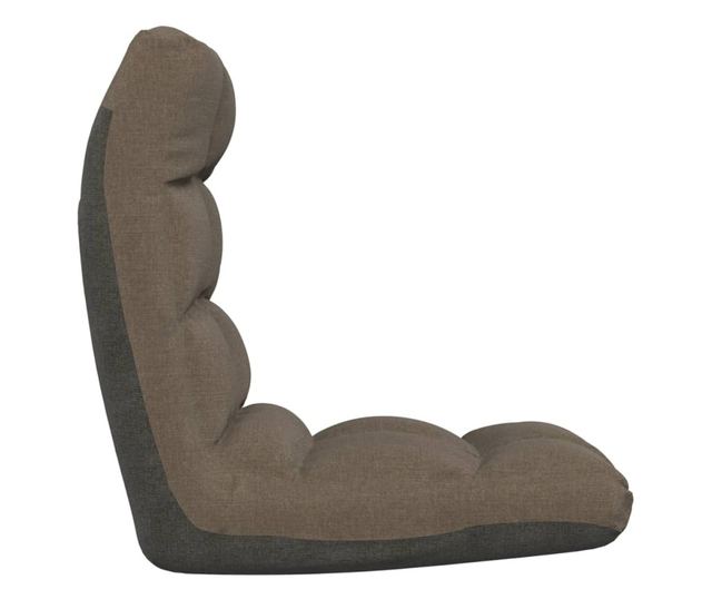 Sklopiva podna stolica, siva taupe, tekstilni materijal