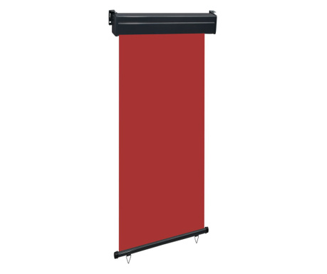 Вертикална тента за балкон, 100x250 см, червена