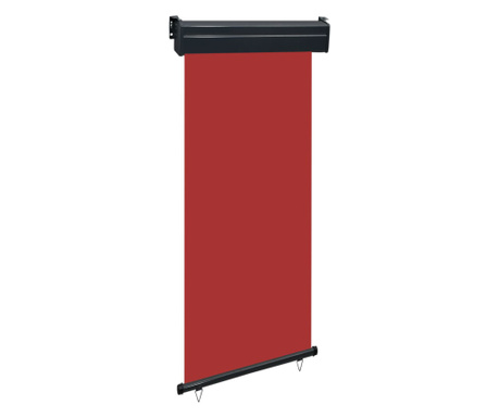Вертикална тента за балкон, 80x250 см, червена