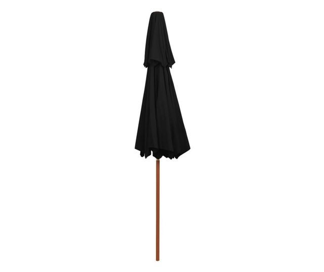 Naperny ketts, faoszlop, fekete, 270 cm