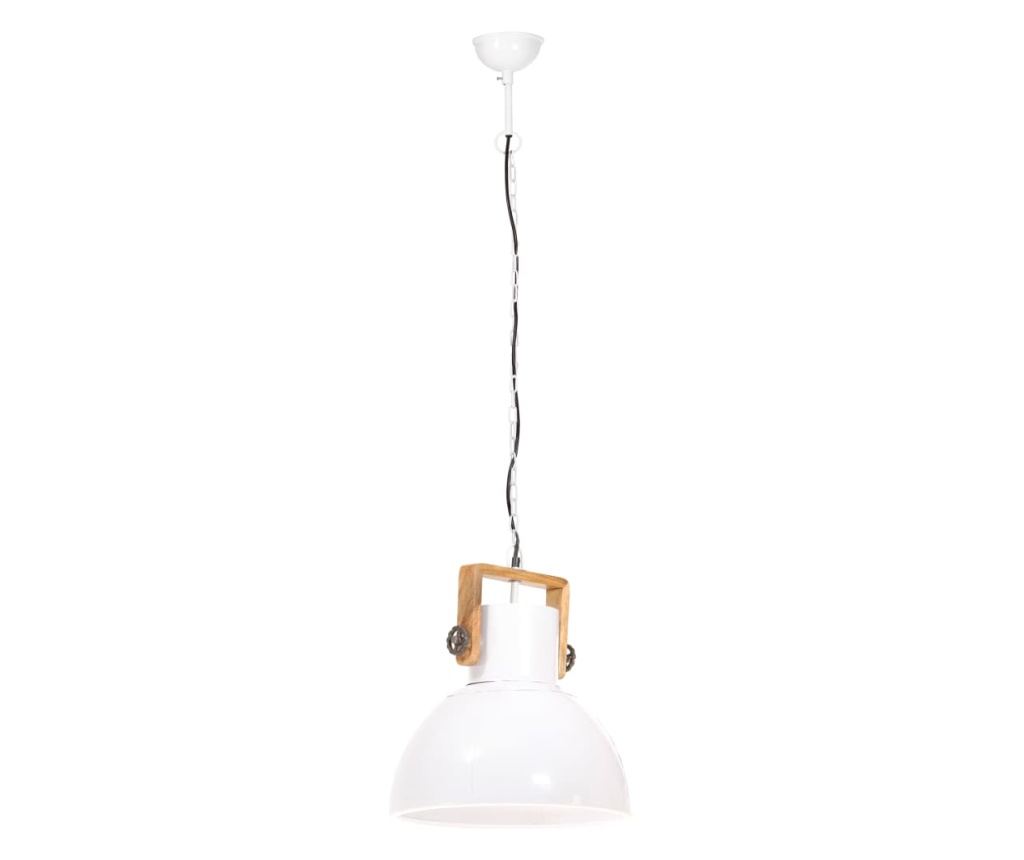 Индустриална висяща лампа, 25 W, бяла, 40 см, E27, кръгла - 5