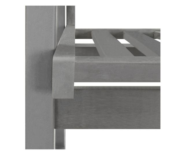 Gležanj s jastučićima, sivi, masivno drvo akacije