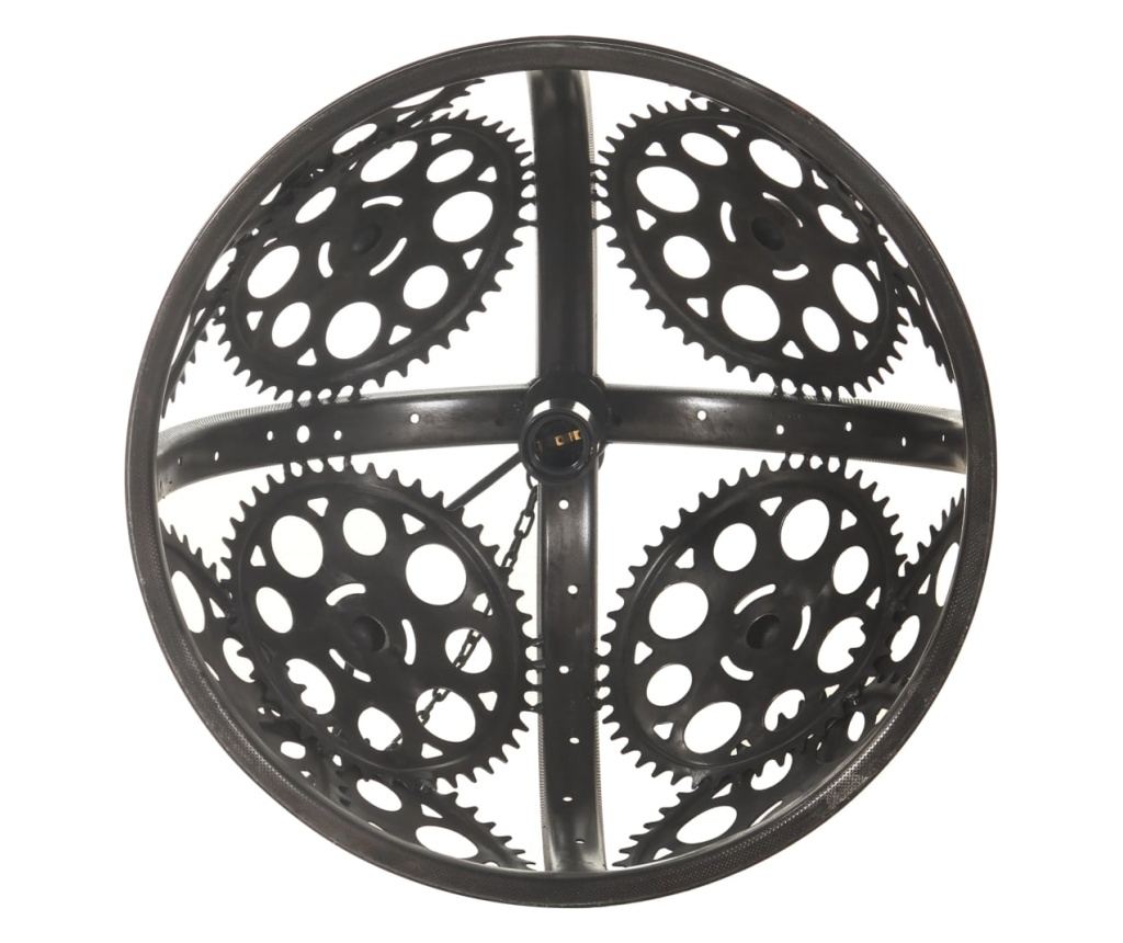 Industrijska stropna svetilka s ketno, model kolo, 45 cm, E27 - 4