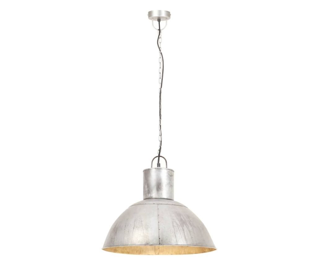 Висяща лампа, 25 W, сребрист, кръгла, 48 см, E27 - 4