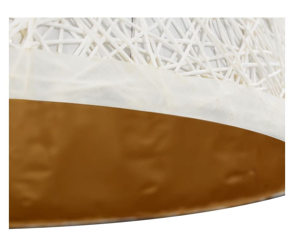 Lestenec, bel in zlat, Ø50 cm, E27 - 8