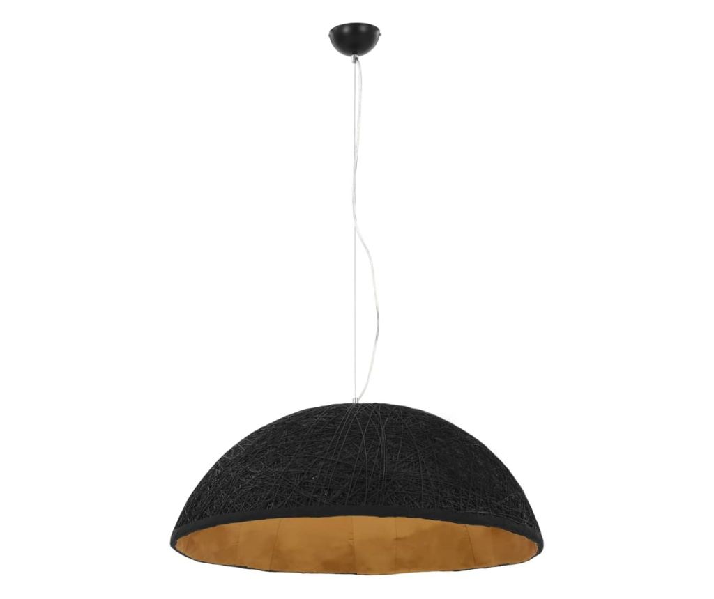 Lestenec, črn in zlat, Ø70 cm, E27 - 3