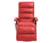 Naslonjač za masažu s nagibom za TV, crveni, umjetna koža