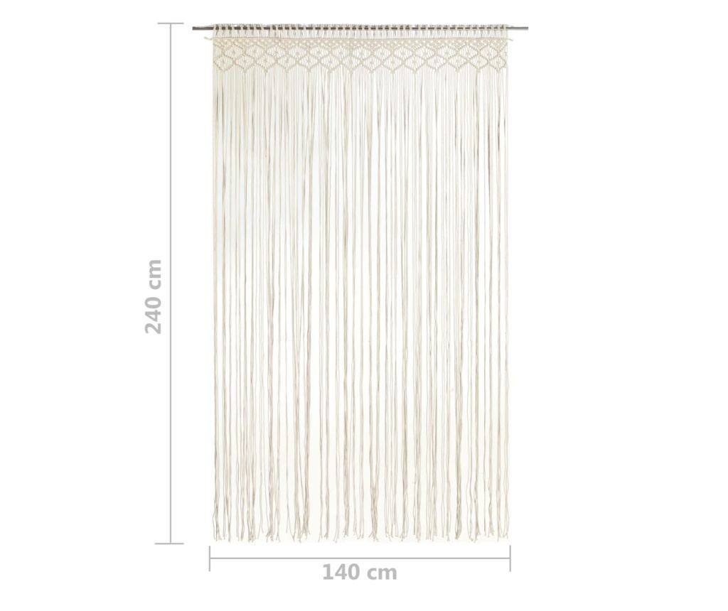 Perdea macrame, 140 x 240 cm, bumbac - 4
