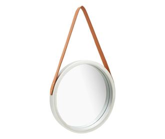 Zidno ogledalo s trakom 40 cm srebrno