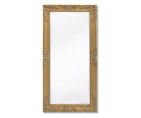 Стенно огледало, бароков стил 100х50 см, златисто