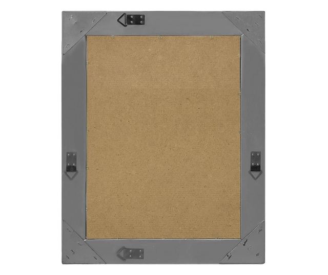 Oglindă de perete în stil baroc, negru, 50 x 60 cm