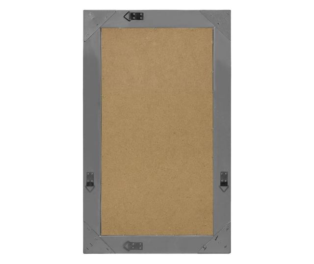 Oglindă de perete în stil baroc, negru, 50 x 80 cm