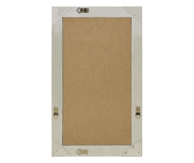 Oglindă de perete în stil baroc, argintiu, 50 x 80 cm