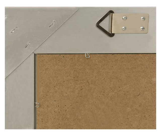 Oglindă de perete în stil baroc, argintiu, 50 x 80 cm