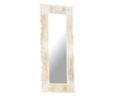 Ogledalo bijelo 110 x 50 cm od masivnog drva manga