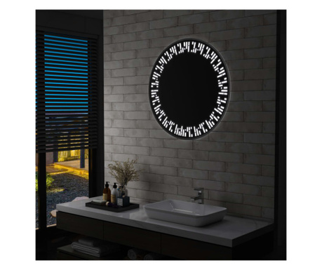 Oglindă cu LED de baie, 80 cm