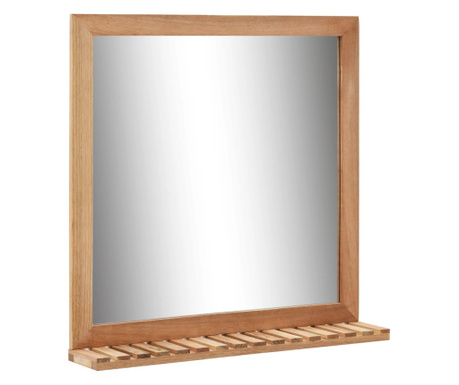 tömör diófa fürdőszobai tükör 60 x 12 x 62 cm