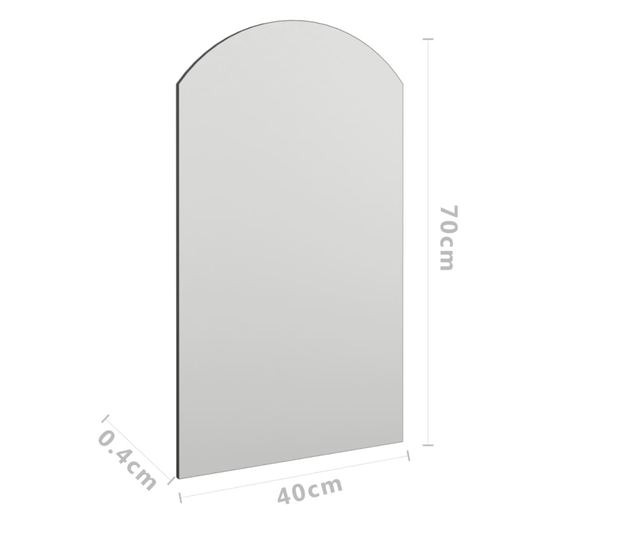 Ogledalo 70 x 40 cm stakleno