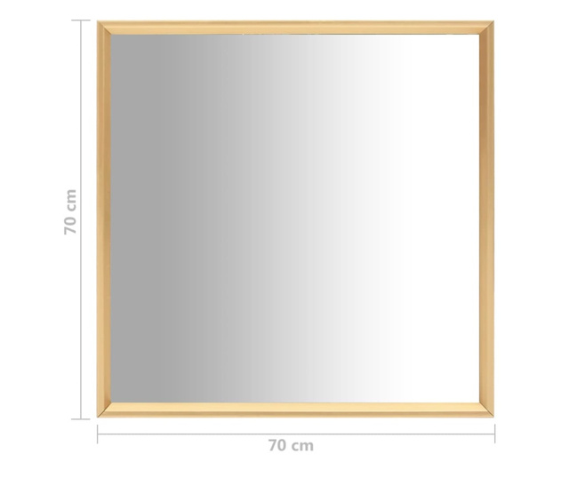 Ogledalo zlatno 70 x 70 cm