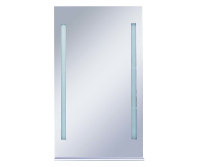 Kupaonsko LED zidno ogledalo s policom 60 x 100 cm