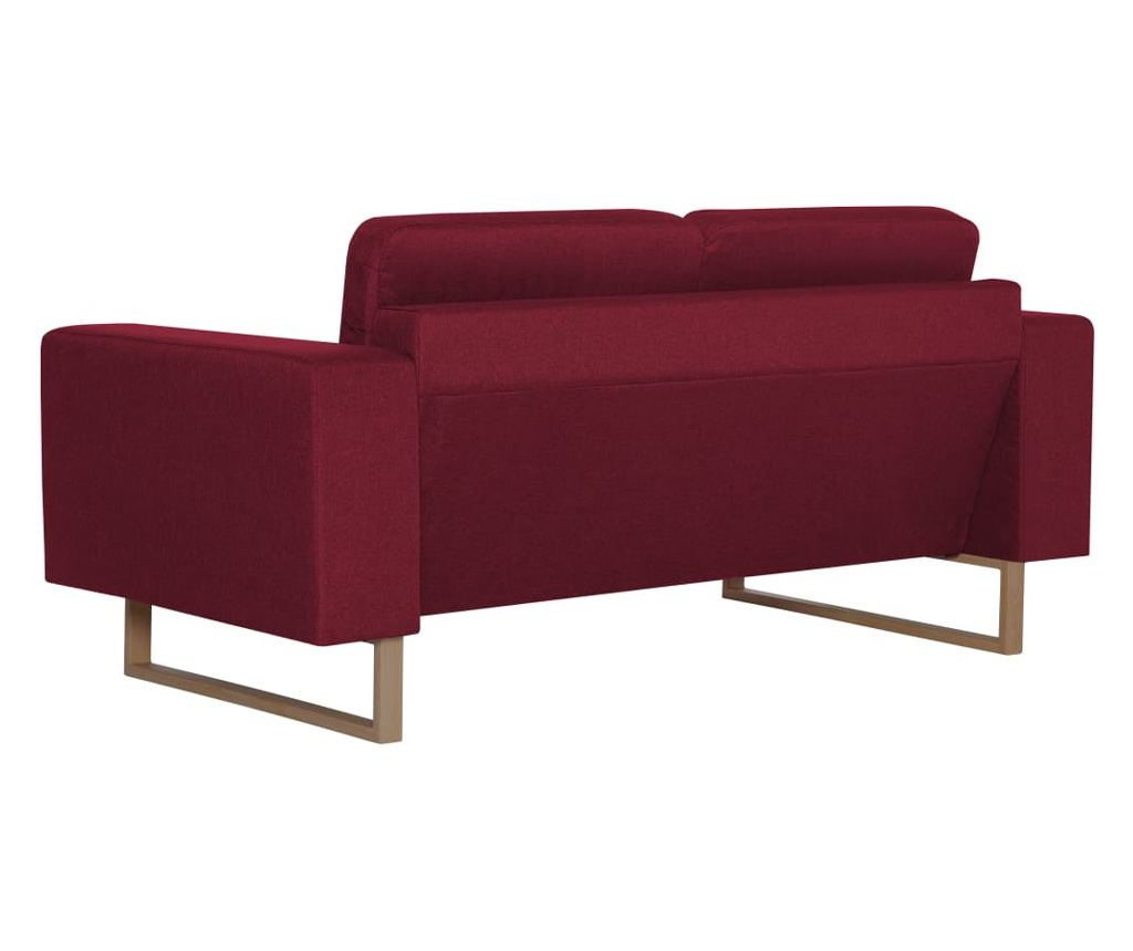 Комплект дивани, 2 части, бордо, текстил - 8