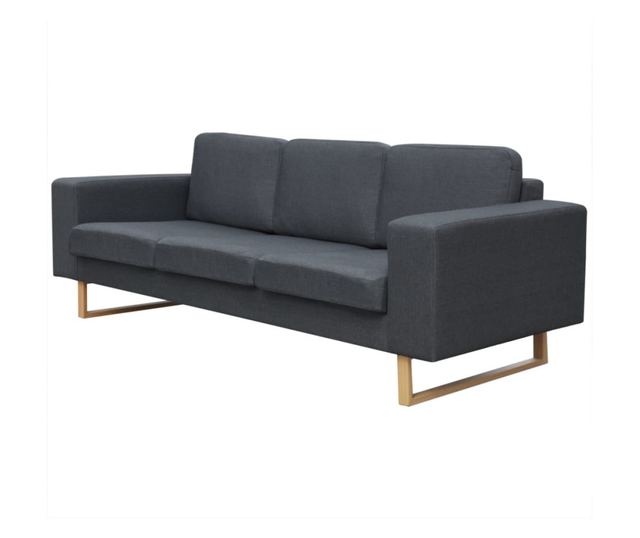 Canapea pentru 3 persoane Gri inchis