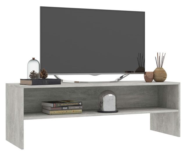 TV ormarić od iverice siva boja betona 120 x 40 x 40 cm