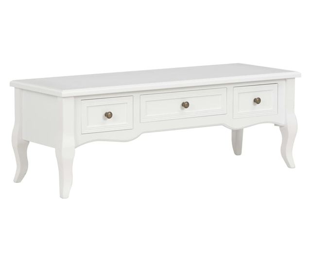 280048 TV Cabinet White 100x35x35 cm Wood
