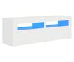 TV ormarić s LED svjetlima bijeli 120 x 35 x 40 cm
