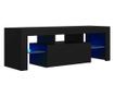 TV ormarić s LED svjetlima crni 120 x 35 x 40 cm