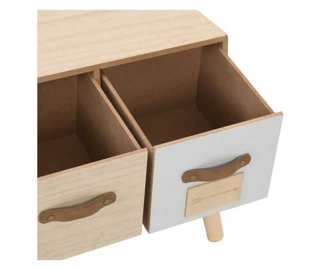 TV komoda sa 6 ladica, 130 x 30 x 40 cm, masivno borovo drvo