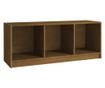 TV ormarić smeđa boja meda 104 x 33 x 41 cm od masivne borovine