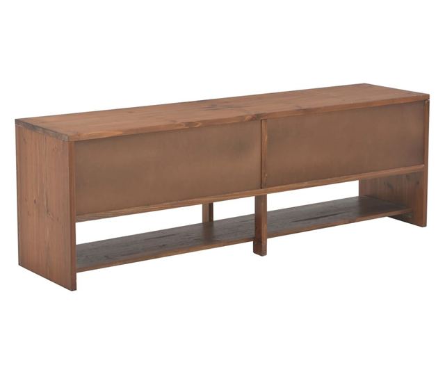 TV komoda s 4 ladice, 120x30x40 cm, masivno drvo jele