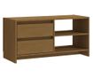 TV ormarić smeđa boja meda 80 x 31 x 39 cm od masivne borovine