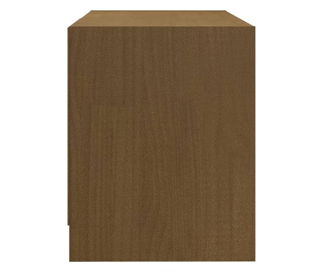TV ormarić smeđa boja meda 80 x 31 x 39 cm od masivne borovine