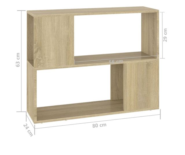 TV ormarić boja hrasta sonome 80 x 24 x 63 cm od iverice
