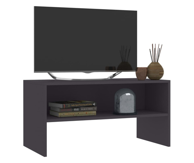 Comodă TV, gri, 80x40x40 cm, PAL