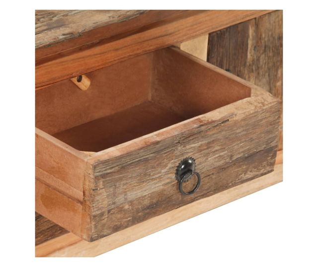 TV komoda, 120 x 30 x 40 cm, masivno drvo akacije/reciklirano drvo