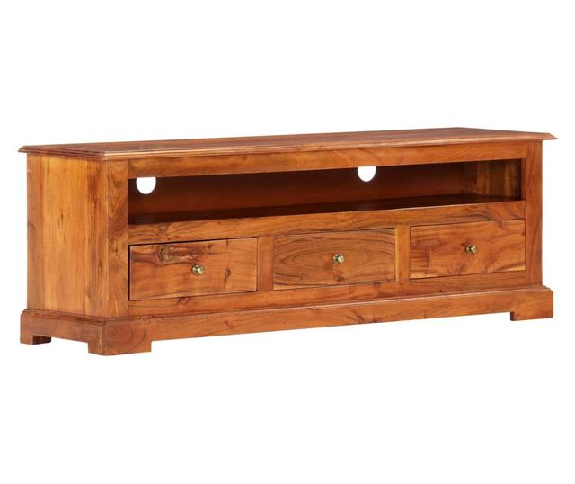 TV komoda, 120 x 30 x 40 cm, masivno drvo akacije
