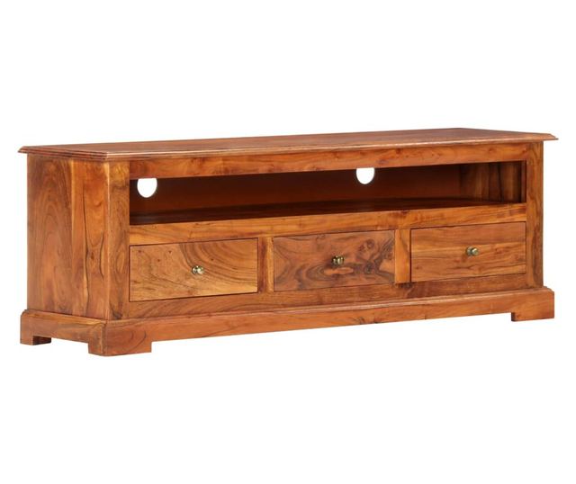 TV komoda, 120 x 30 x 40 cm, masivno drvo akacije