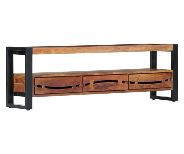 TV ormarić 140 x 30 x 45 cm od masivnog drva bagrema