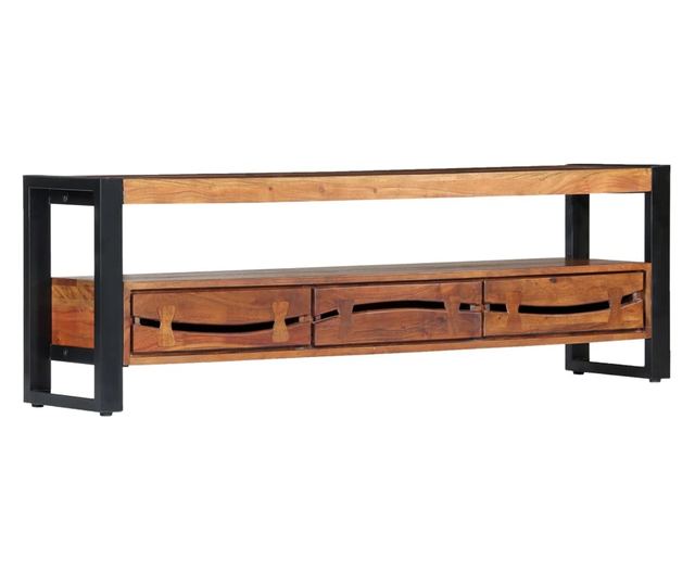 TV ormarić 140 x 30 x 45 cm od masivnog drva bagrema