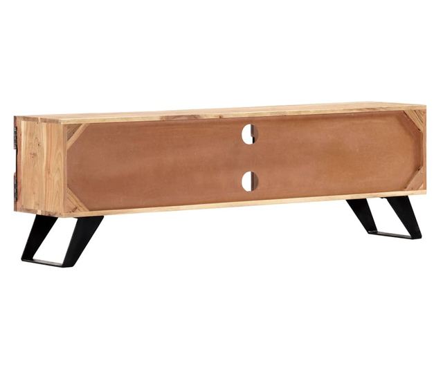 TV komoda, 140x30x45 cm, masivno drvo akacije