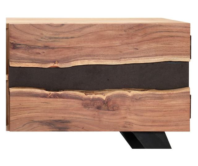 TV komoda, 140x30x45 cm, masivno drvo akacije