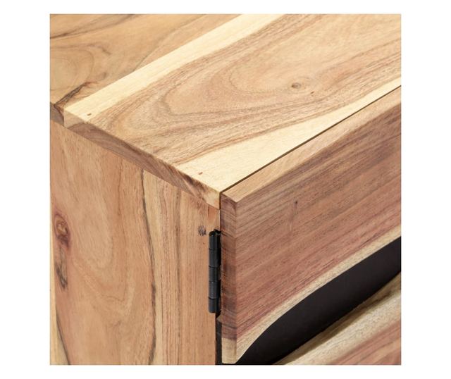 TV komoda, 140x30x45 cm, masivno drvo akacije