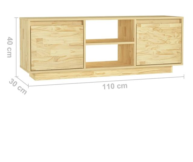 TV ormarić 110 x 30 x 40 cm od masivne borovine