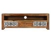 TV komoda, 120x30x40 cm, masivno drvo sheeshama