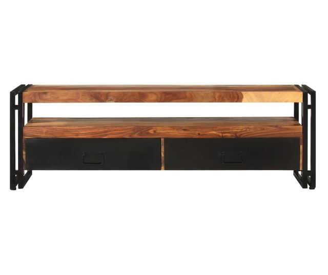 TV komoda, 120x30x40 cm, masivno drvo sheesham