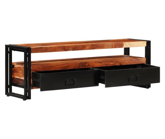 TV komoda, 120x30x40 cm, masivno drvo sheesham